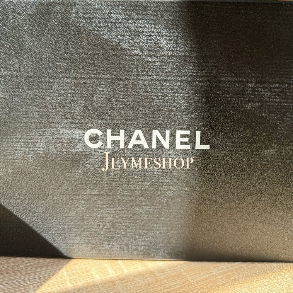 CHANEL Lambskin Leather , Silver Hardware CC Logo - Size 41.5 (10.5- U.S)